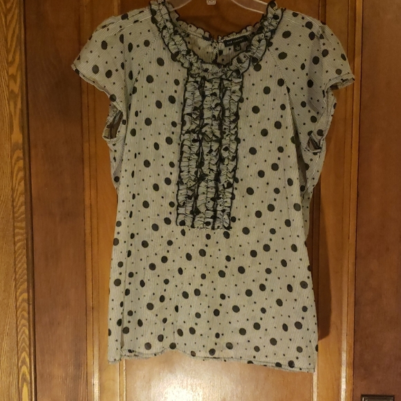 The Limited Tops - 🤑 The Limited strip and polka dot blouse